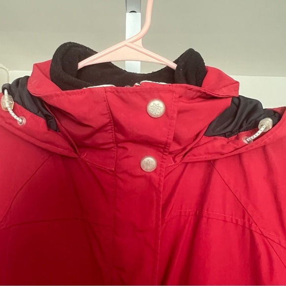 VTG L.L. Bean 2 in 1 Jacket/Coat Red SZ M Outdoors Gorpcore Cabincore Preppy - Picture 4 of 13